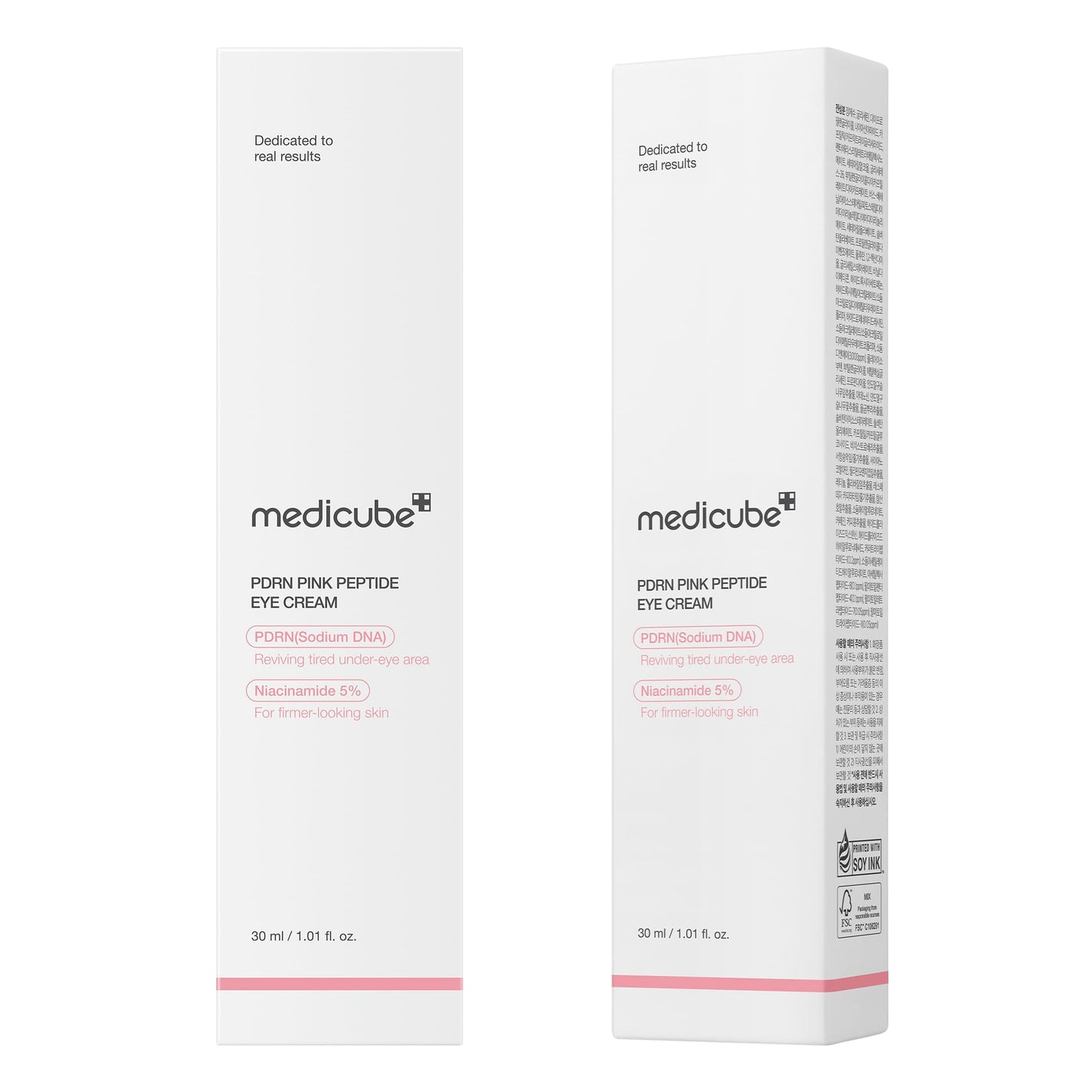 medicube Salmon DNA PDRN Pink Peptide Eye Serum 1,01 fl.oz – Siero occhi con Niacinamide e Retinolo puro per linee sottili e tono irregolare