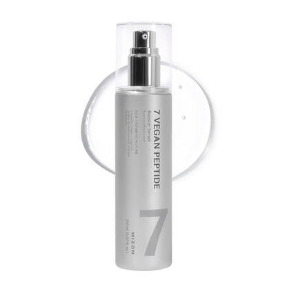 7 vasetti da serbatoio Vergan 150 ml BOOSTER SÉRUM CON 7 PÉPTIDI 150ML – Siero Potenziatore, Effetto Glass Skin Istantaneo, Raffinamento dei Pori, Idratazione Duratura, Skincare Vegano Coreano
