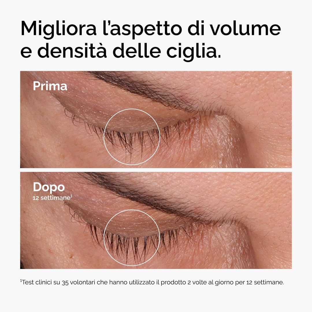 The Ordinary Multi-Peptide Lash and Brow Serum, Siero occhi, Formula a base di peptidi per ciglia e sopracciglia più folte e voluminose, 5ml