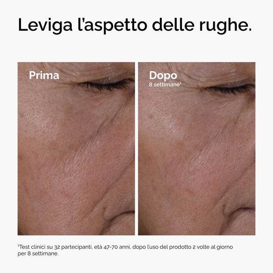 The Ordinary Multi-Peptide + HA Serum, Siero Multi-Peptide e Acido Ialuronico, Formula anti-età per rughe perioculari, antirughe per rughe perioculari elasticità e tonicità, 30ml