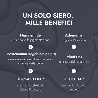 7 vasetti da serbatoio Vergan 150 ml BOOSTER SÉRUM CON 7 PÉPTIDI 150ML – Siero Potenziatore, Effetto Glass Skin Istantaneo, Raffinamento dei Pori, Idratazione Duratura, Skincare Vegano Coreano