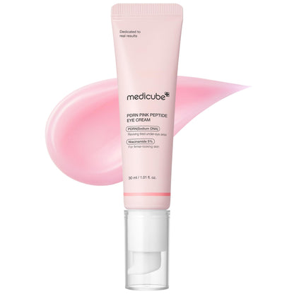 medicube Salmon DNA PDRN Pink Peptide Eye Serum 1,01 fl.oz – Siero occhi con Niacinamide e Retinolo puro per linee sottili e tono irregolare